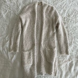 Altar’d State White Fuzzy Cardigan
